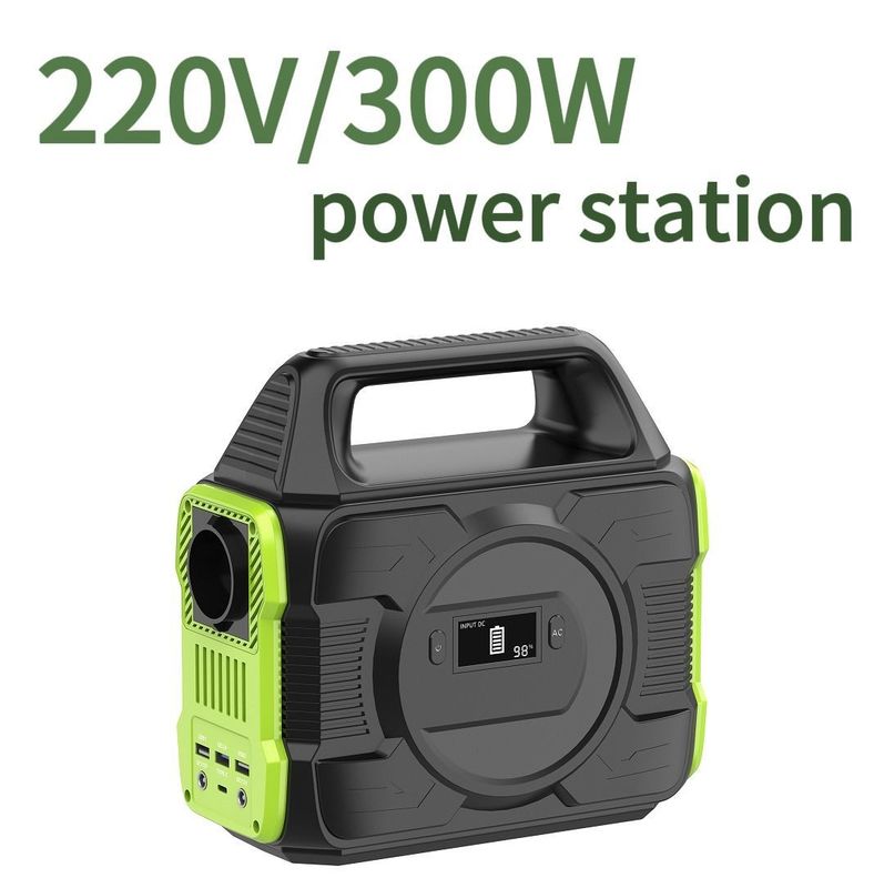 Warna yang dapat disesuaikan 300W Portable Battery Power Bank untuk Solar 110V 220V Lithium