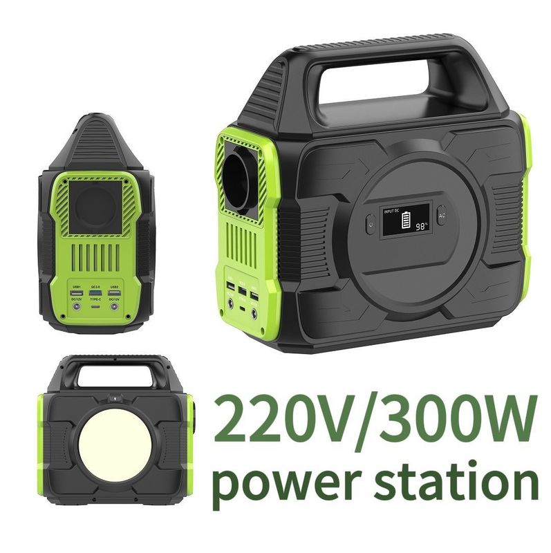 Un Generator 300W 200W 500W 600W Portable Power Station untuk Outdoor Camping RV Travel
