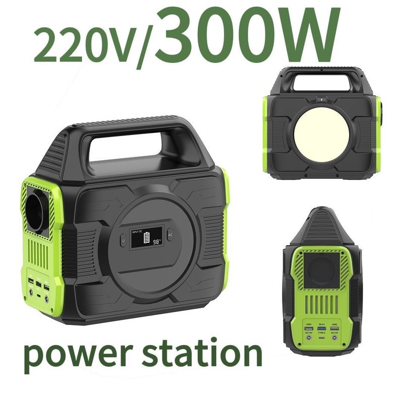 300W Baterai Portabel Multifungsi Pembangkit Listrik Tenaga Surya untuk Camping Energy Storage
