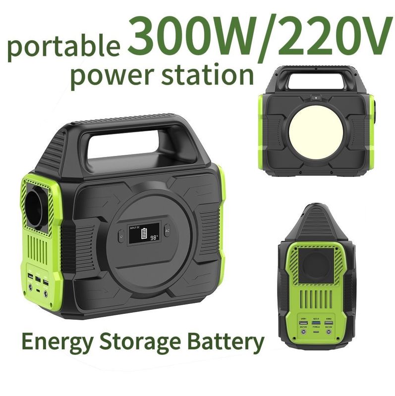 300W Custom Power Bank untuk BMS Outdoor Mobile Energy Storage Power Station Daur Ulang