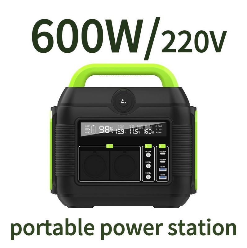 300W/500W/600W/1500W Sumber Daya Surya Portable untuk Camping Luar Terbuka