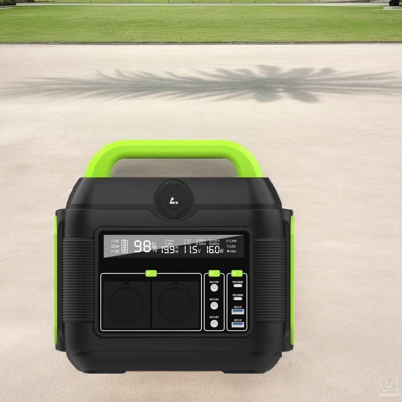 600W Power Lithium Battery Mobile Power Station untuk berkemah dan penyimpanan energi darurat