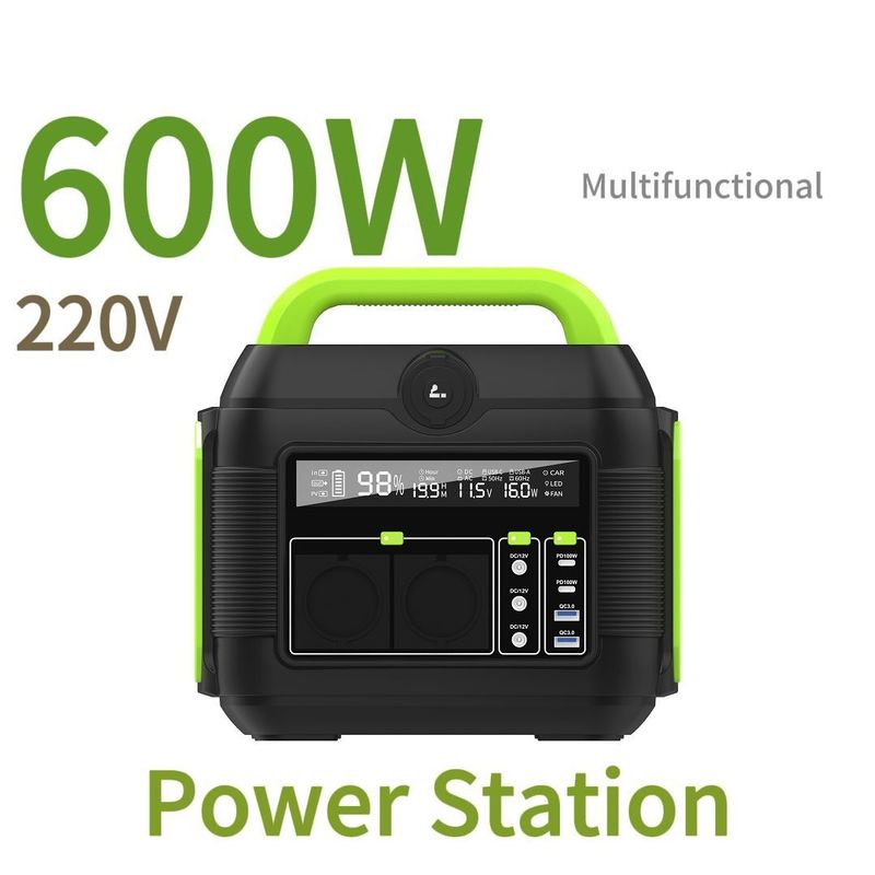 Layar LCD 600W 1000W 1500W Stasiun Listrik Portable untuk Rumah dan Camping Luar Ruangan