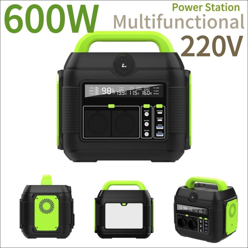 Stasiun listrik portabel 300W 500W 600W 1200W 2200W yang dapat disesuaikan untuk kegiatan luar ruangan