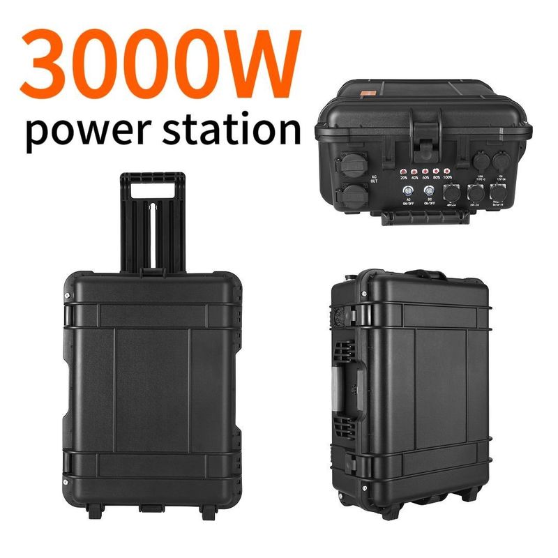 Pembangkit Listrik Angin Surya Portable Rechargeable 2kw dengan AC Pure Sine Wave Output