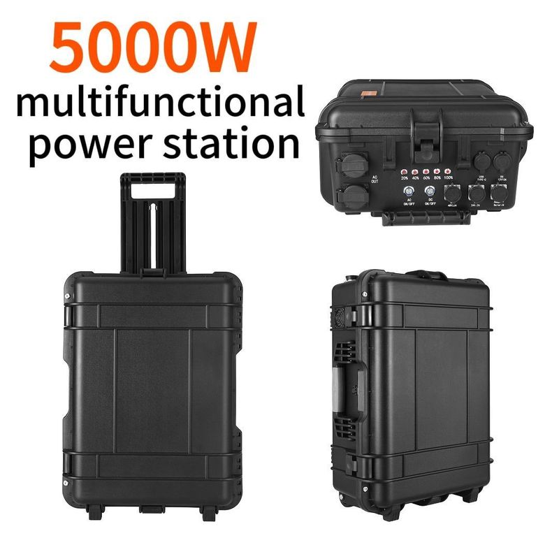 50000W Baterai Lithium Ion Berisik 2500W Generator Surya untuk pasokan listrik darurat