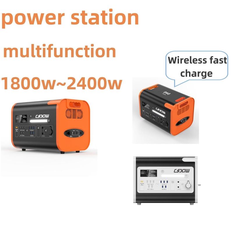 United Nations AC Socket 220V±5% Emergency Portable Solar Generator 2200W untuk Camping