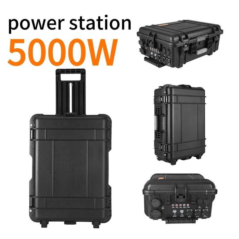 5000W Solar Motor Generator untuk Self-Drive Travel ABS Alloy Shell Material Waktu pengisian 6-7h