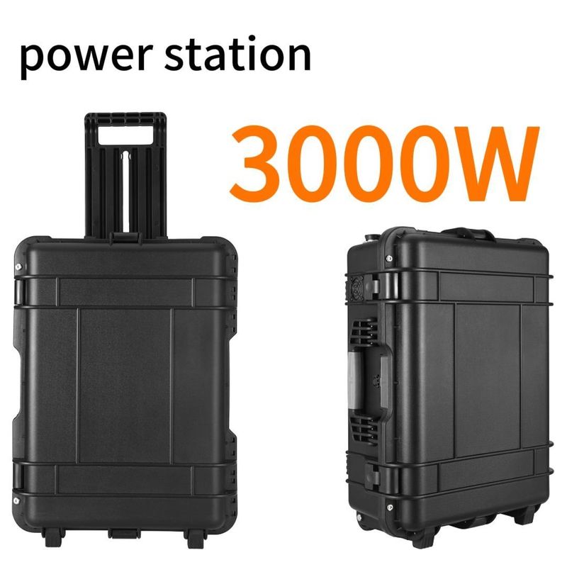 3000W catu daya darurat Generator portabel dengan jenis soket Semua waktu pengisian 6-7h