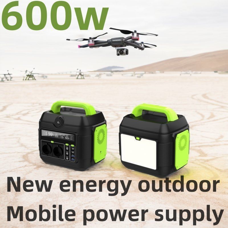 600W Desain Uav Outdoor Portable Power Station Solar Generator Set untuk off-grid Power