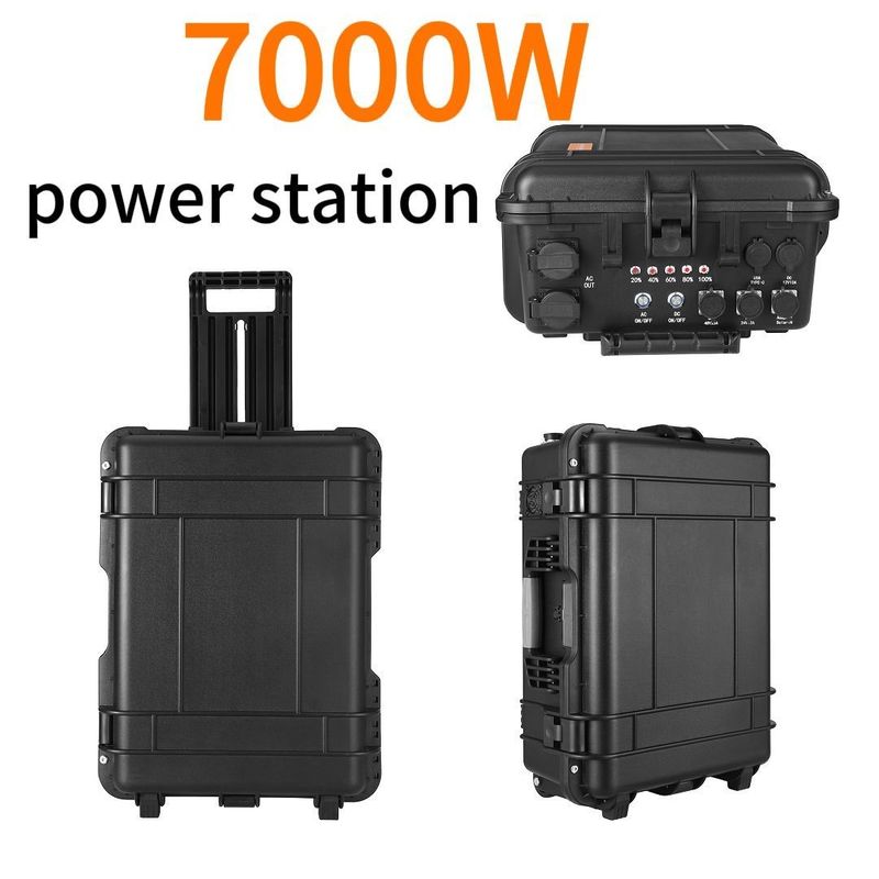 7000W Baterai Lithium Ternary Sumber Daya Ponsel Portable untuk Mobil dan Pengisian Surya