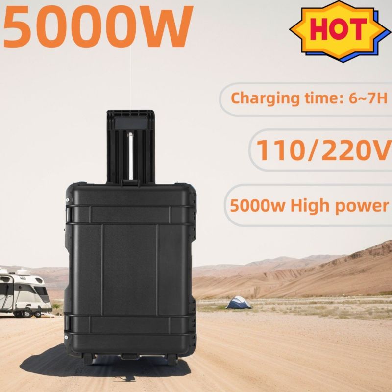 8000W Daya Puncak Portable Energy Storage Solar Generator dengan Lampu Buktinya Ledakan