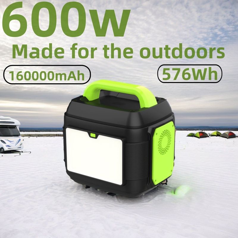 Generator Surya Portable Profesional 600W 576Wh / 14.4V / 40Ah / 160000mAh dengan MPPT