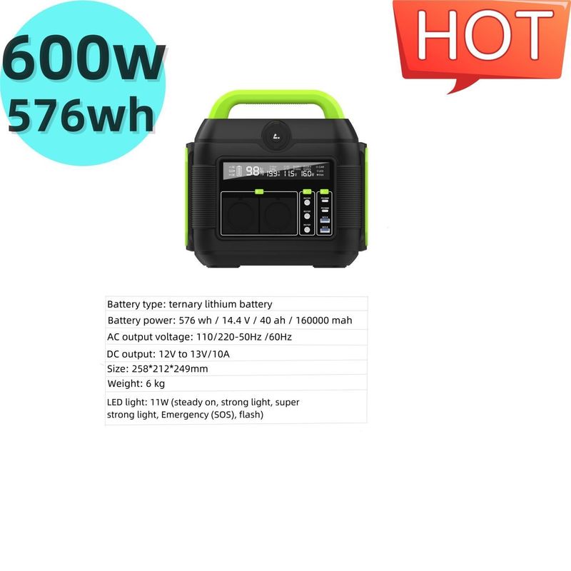 Stasiun Listrik Portable 600W Generator Surya untuk Daur Ulang S6 S6 Outdoor Camping