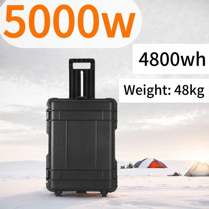 8000W Daya Puncak Portable Solar Generator 5000W Auto Emergency Power Bank untuk Camping