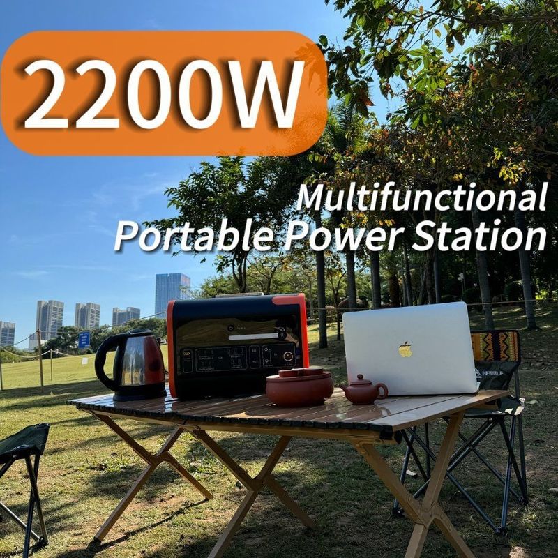 Amerika Serikat AC Socket 2000W Solar Power Station untuk berkemah dan kegiatan luar ruangan