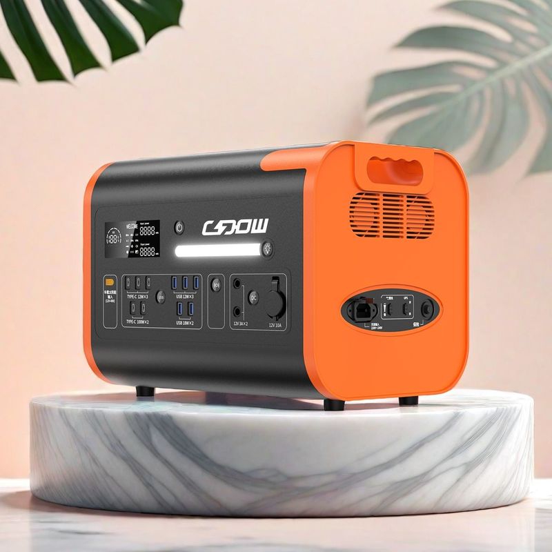 LiFePO4 Baterai Portable Power Station 2000W 2200W untuk darurat rumah tangga di luar ruangan