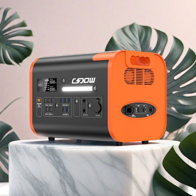 Outdoor Camping Generator penyimpanan energi darurat 2200W Daya keluar 2048wh Kapasitas