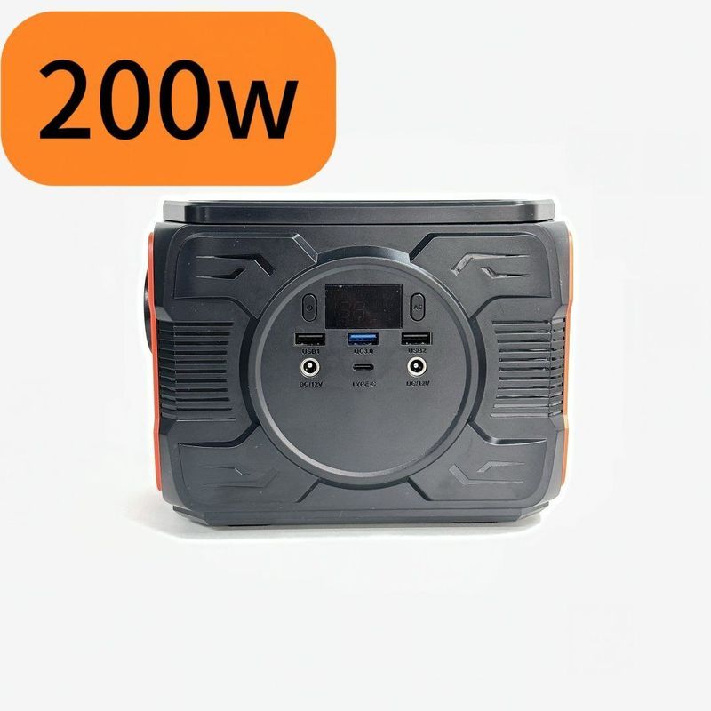 Stasiun Daya Portable 200W Outdoor Camping Solar Generator dengan output QC3.0