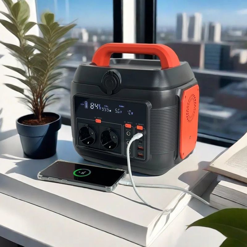Warna yang dapat disesuaikan 600W Stasiun Listrik Rumah Tangga dan Generator Surya untuk Perkhemahan Luar Ruang