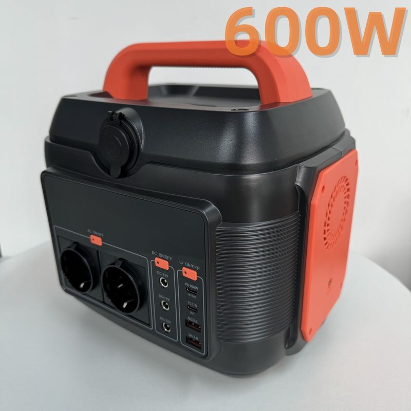 600W Type-C Pd 100W Sinus Wave Baterai Lithium Perlindungan Terlebih Suhu Ja AC Socket