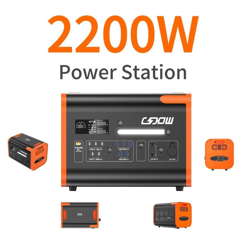 AT22 Solar 2000W 2200W 2500W 3000W Portable Generator Power Station untuk Keuntungan Anda