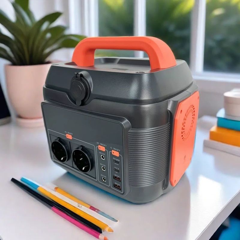 Outdoor Portable Power Station Kapasitas Tinggi Oranyeu 600W/576wh 40ah Solar Generator