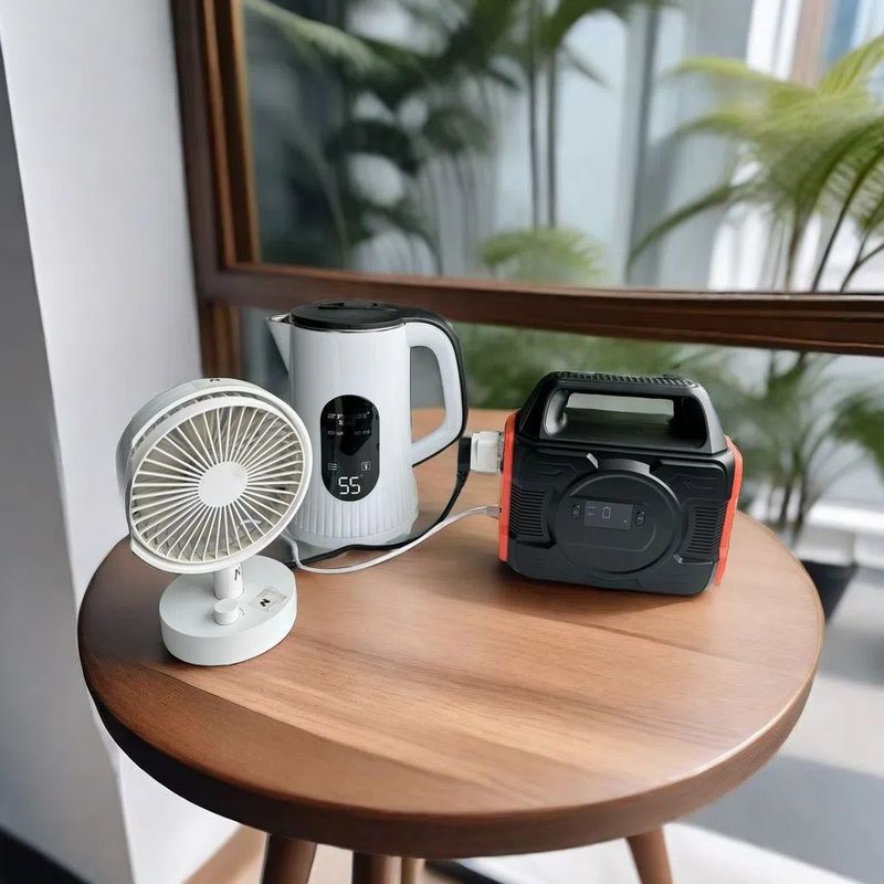 S3 Kompatibel Rumah Tangga Outdoor Solar Generator 300W 110V 220V Portable Power Station