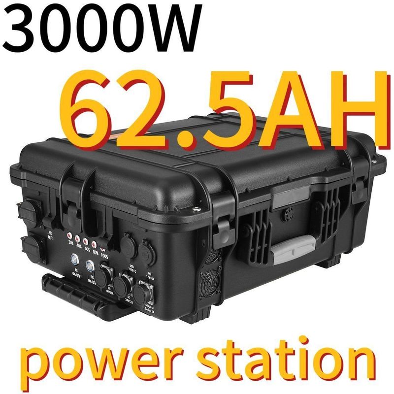 3000W62.5ah Outdoor Emergency Power Portable Power Station untuk Pasar di Asia Timur