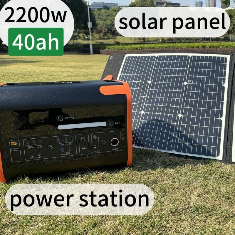 Daya konstan 2200W Dapat menggerakkan 4000W Ponsel pembangkit listrik untuk darurat dan luar ruangan