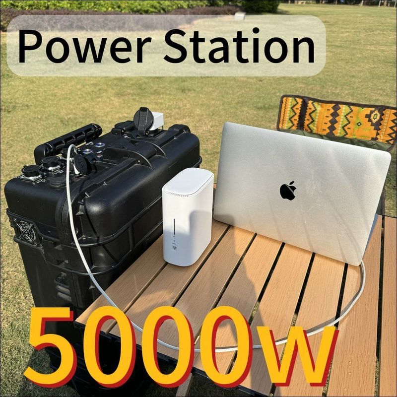 Kapasitas besar 5000W/7000W Pure Sine Wave Mobile Power Station untuk Petualangan Luar Ruang