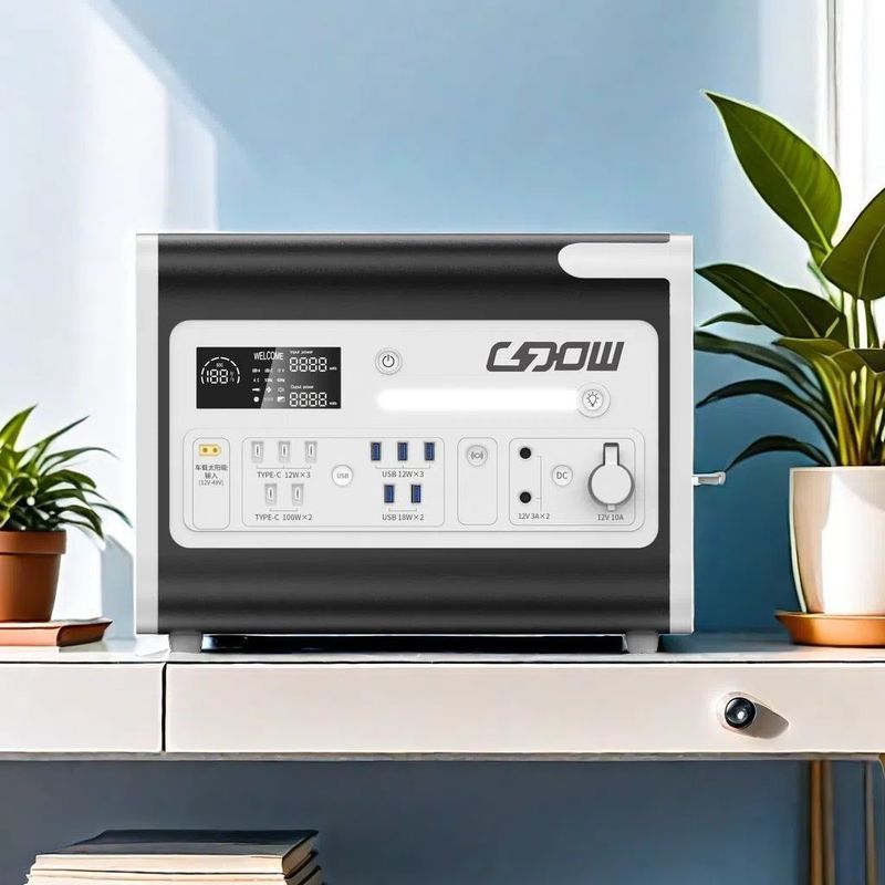 Portable LiFePO4 2000W Mode Pengisian Panel Surya UPS Daya Seluler untuk Bantuan Bencana