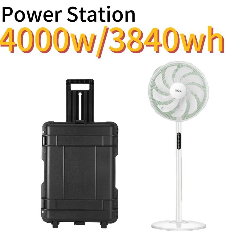 8000W Daya Puncak Generator Surya Portable 3840wh Stasiun Energi Penyimpanan Energi Darurat