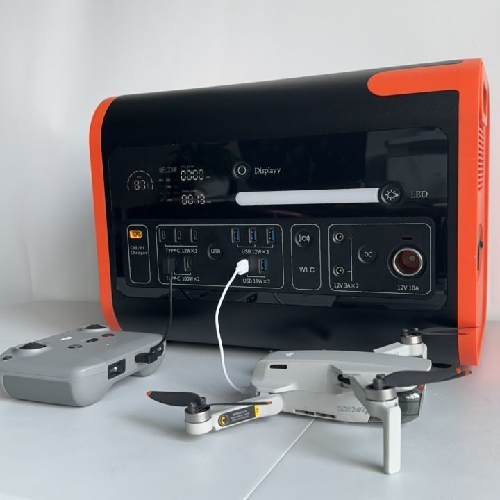 1500W Mains AT22 Portable Solar Power Station untuk Outdoor Camping House Car Boat