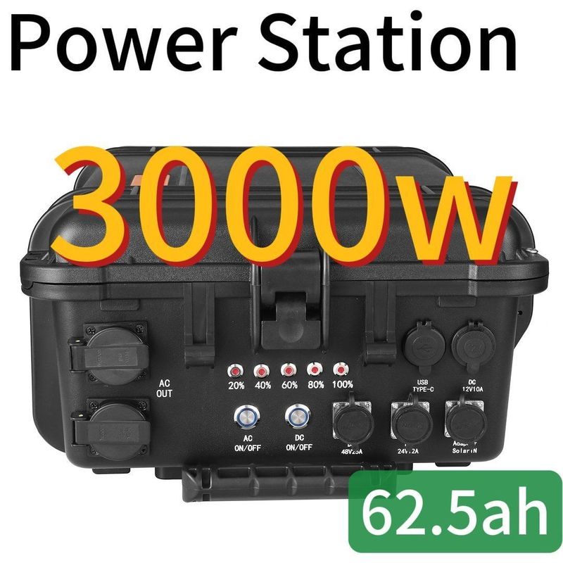 Solar Powered Drone Emergency 3000W 62.5ah Power Station dengan Sertifikasi CE.Un38.3
