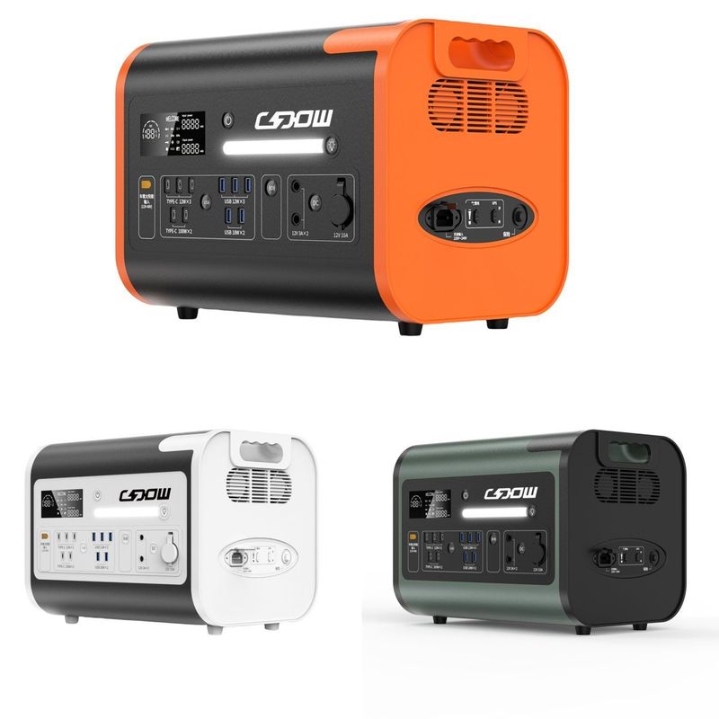 CE Un38.3 MSDS Bersertifikat 1000W 2000W 2200W Portable Power Station untuk Indoor dan Outdoor