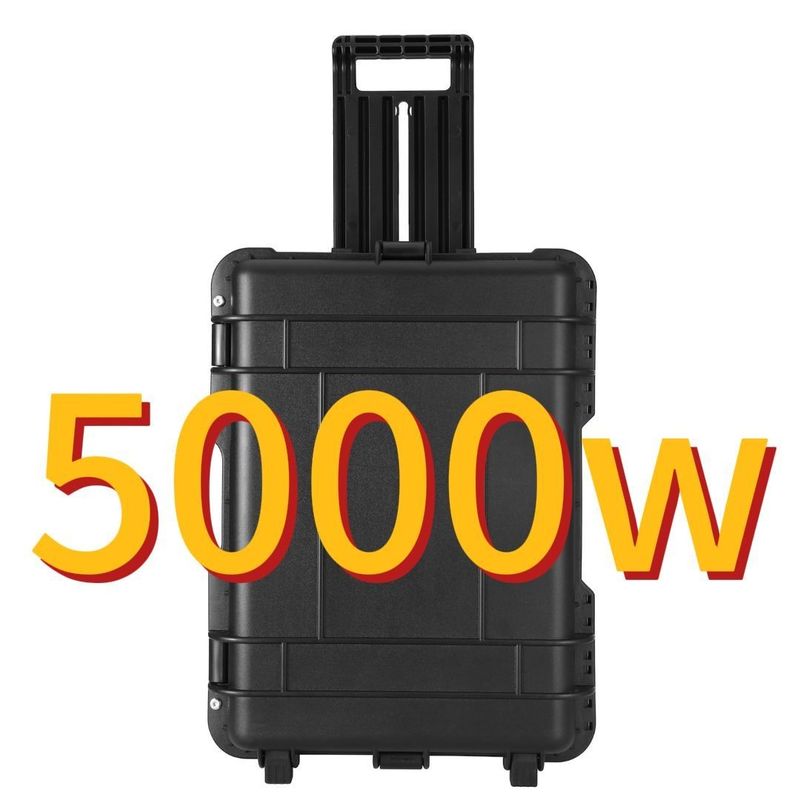 Pengisian Mobil 5000W/100ah Baterai Lithium Kapasitas Besar Pembangkit Listrik Surya untuk Luar Ruang