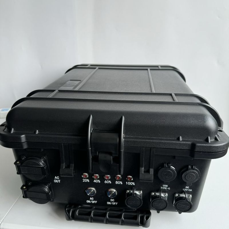 Outdoor Compatible Portable Pull Rod dengan Pulley 3000W Power Bank Solar Generator LiFePO4