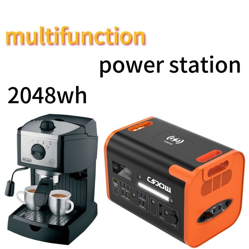 2200W/2048wh 40ah Outdoor Adventure Portable Power Station dengan dan Durable Life Span