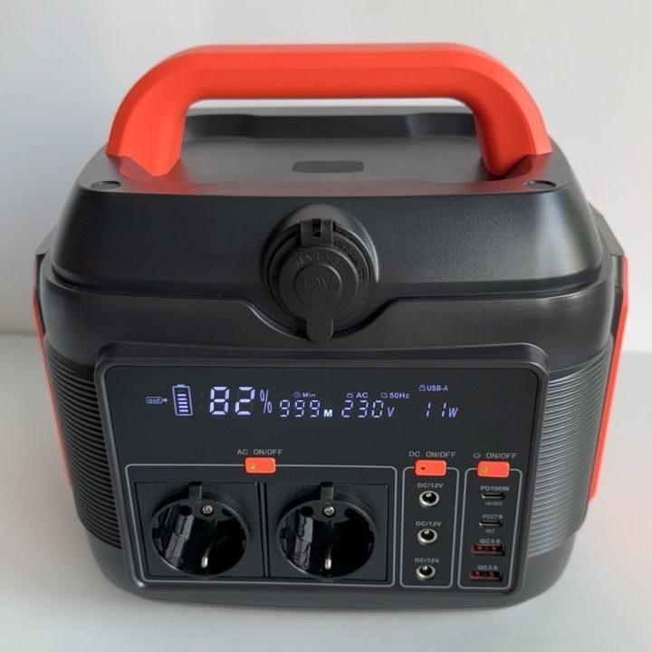 600W 576wh Portable Solar Emergency Power Station untuk Pasar Aii dan Kegiatan Luar Ruang