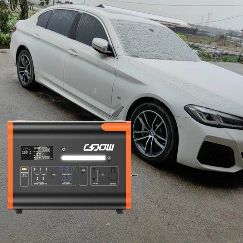 Pengisian daya nirkabel 15W CE Un38.3 MSDS Sertifikasi 2200W Portable Power Station untuk darurat
