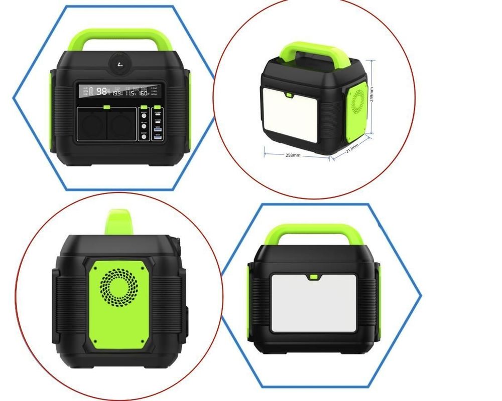 600W/576wh Outdoor Solar Generator Portable Power Station S6 dengan warna yang dapat disesuaikan