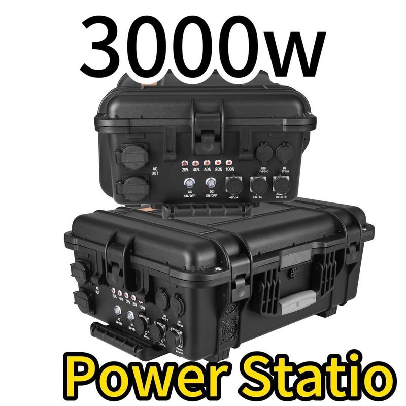 Daya Keluar 100-120V-3000W50Hz/60Hz Disetel 3000wh 62.5ah Hot Portable Power Station