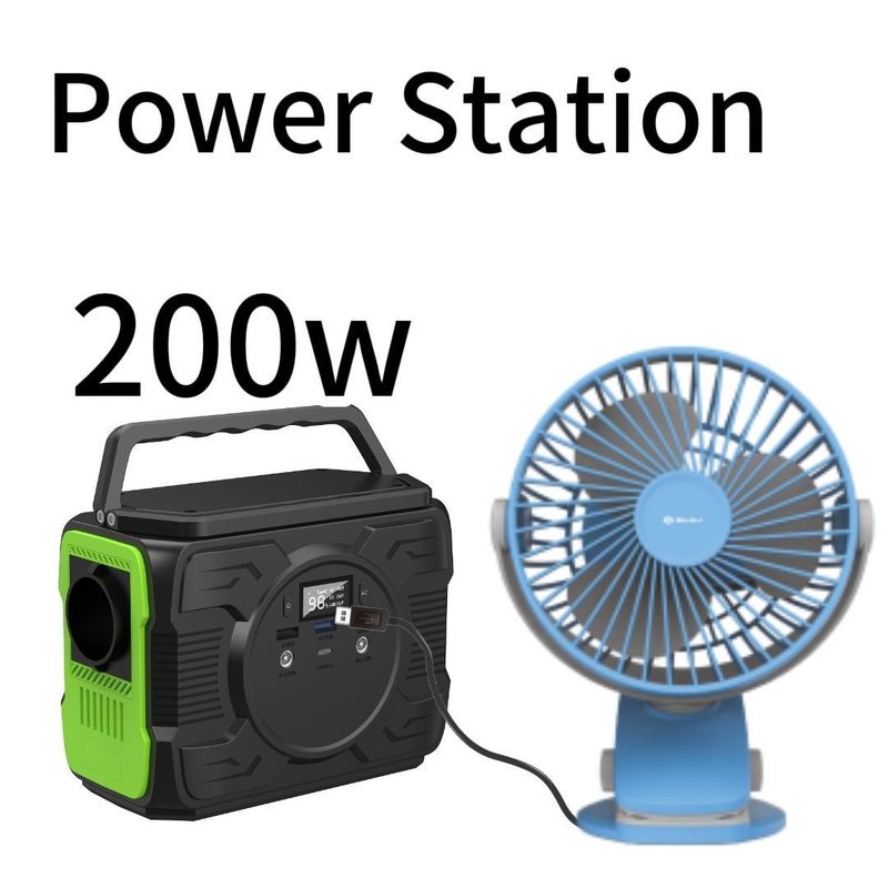Harga terjangkau dan 200W Outdoor Mobile Power Station dengan USB1/USB2 Ekspor 5V/2.1A