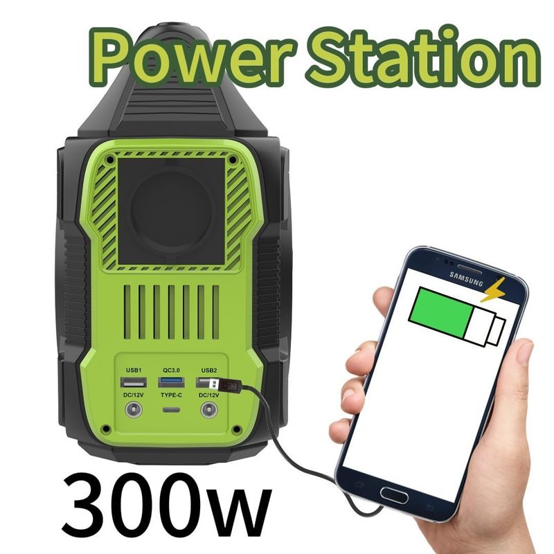 300W/288wh Generator Inverter Portable Silent untuk Outdoor Camping Power Station Daur Ulang