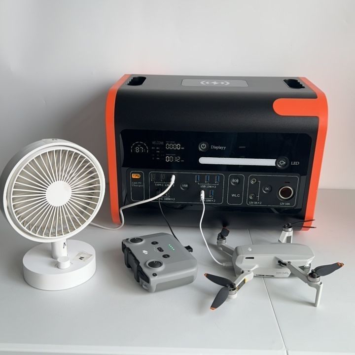 Stasiun Listrik Luar Ruang Portable dengan 1500W Fast Charging dan 15W Wireless Charging