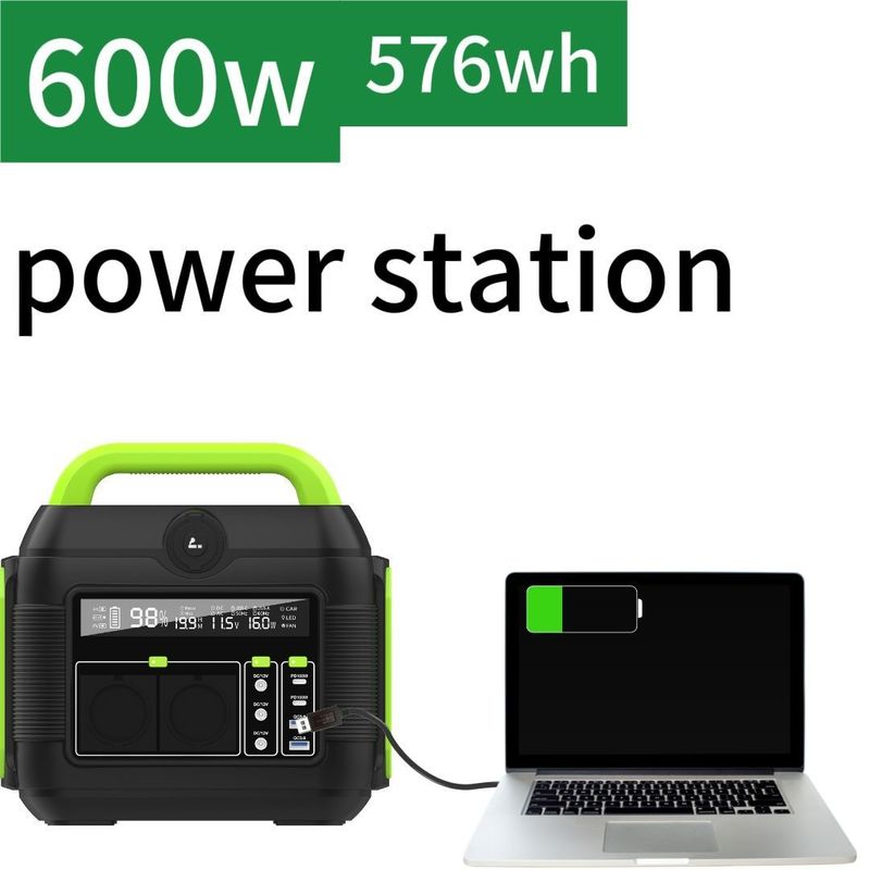300W/600W Daya Seluler 110V/220V Stasiun Listrik Portable untuk Pengisian Darurat Luar Ruang