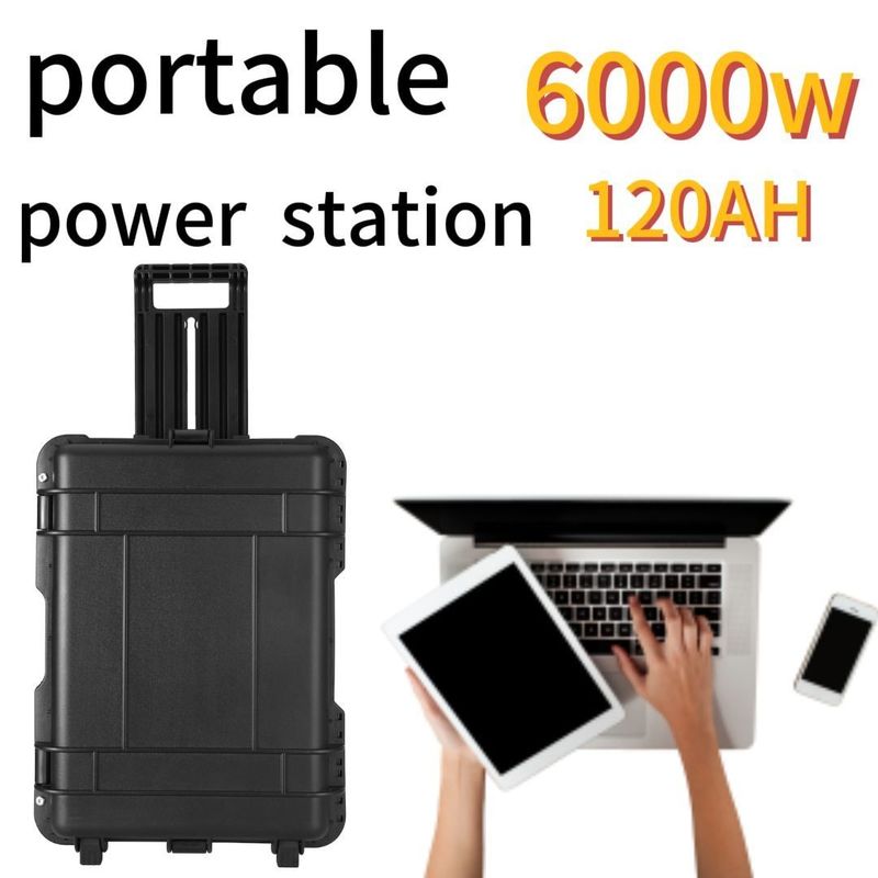 AC Output Current of 15A Max Portable Power Station untuk kebutuhan perjalanan rumah dan berkemah