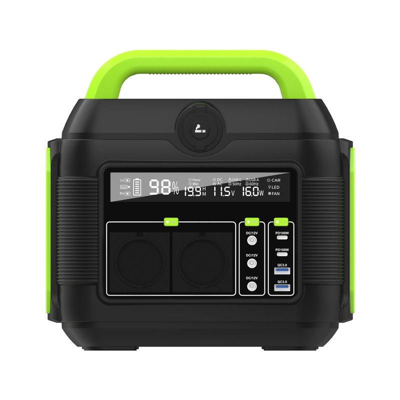 Multi-Fungsi 600W/576ah 6kg Portable Power Station untuk Outdoor Camping dan Darurat