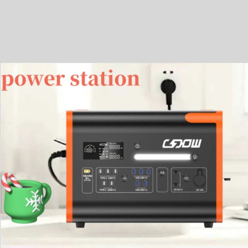 Stasiun listrik portabel 2200W/2048wh dengan perumahan tahan api dan Inverter Gelombang Sinus Murni